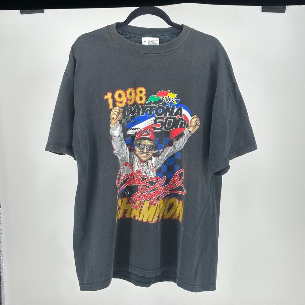 Vintage Men’s XL Nascar Black Dale Earnhardt 1998 Daytona 500 Champion Tee